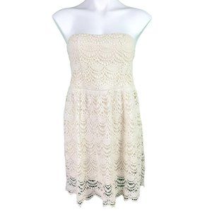 Wet Seal Crochet Strapless Dress Size Small